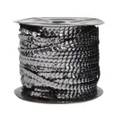 Тесьма пайетки Айрис 6мм 73м 2 черный