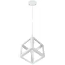 Люстра подвесная DE FRAN SP5-1711-1WT 1 лампа 14 м² цвет белый