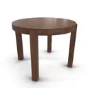 Кухонный стол круглый Лидер Cerro 1000 CV_AO 100-158x100x75 см бук цвет орех