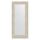 Зеркало с фацетом в багетной раме Evoform виньетка серебро 109 мм 70x160 см BY 3582