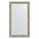 Зеркало с гравировкой в багетной раме Evoform барокко серебро 106 мм 100x175 см BY 4424