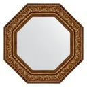 Зеркало в багетной раме Evoform виньетка состаренная бронза 109 мм 65x65 см BY 7388
