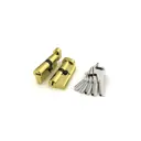 Цилиндровый механизм (R602/70) R6002Knob70(30+10+30) PB латунь 5Key с вертушкой
