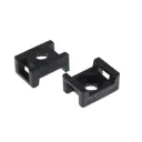 Площадка для хомутов Duwi 29x15 мм цвет черный 10 шт.