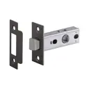 Защелка дверная межкомнатная Нора-М С-45 сталь цвет графит