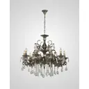 Люстра подвесная Мелодия света 6628A Bourgeois 10 ламп 25 м² цвет бронза