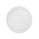 Решетка вентиляционная Auramax A16RK D200 мм с фланцем D160 мм пластик цвет белый