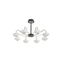 Люстра на штанге светодиодная Arte Perfetto Luce LED 3327.8093-8-D760/H400/LED145W Bk/G 16 м² нейтральный белый свет цвет черный/золото