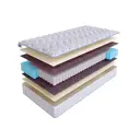 Матрас SkySleep Simple 1 S500 120x230 см независимый пружинный блок, полутораспальный, ортопедический