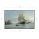 Картина в раме Декор депо Монтегю Доусон. Сказочные корабли 90x140 см