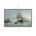 Картина в раме Декор депо Монтегю Доусон. Сказочные корабли 65x100 см