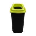 Мусорное ведро Plafor Sort bin чёрный бак с зеленой крышкой 90 л