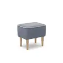 Пуф Monofix Одос 42x42x42 см рогожка цвет серо-синий