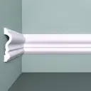 Молдинг Bello deco XPS М 9 на стену, полистирол (XPS), цвет белый, 80x19x2000 мм