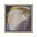 Картина Густава Климта "Данная" матовый холст в раме 30x30 см