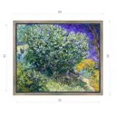 Картина Винсента Ван Гога "Куст сирени" матовый холст в раме 50x60 см