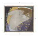 Картина Густава Климта "Данная" матовый холст в раме 50x55 см