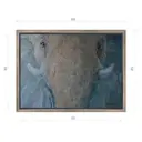 Картина Эдуарда Абжинова "Голубой слон" матовый холст в раме 45x60 см