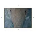 Картина Эдуарда Абжинова "Голубой слон" матовый холст в раме 95x130 см
