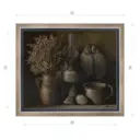 Картина Эдуарда Абжинова "За полночь" матовый холст в раме 30x35 см