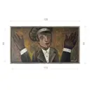 Картина Эдуарда Абжинова "7.40" матовый холст в раме 65x120 см