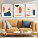 Набор постеров 28 картин "Яркие абстракции" 70x50 см 3 шт, в тубусе без рамы