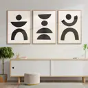 Набор постеров 28 картин "Абстракции фигуры" 70x50 см 3 шт, в тубусе без рамы