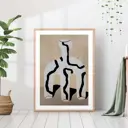 Постер 28 картин "Абстрактная ваза в современном стиле репродукция" 50x40 см в тубусе без рамы