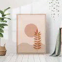 Постер 28 картин "Абстракция растение под солнцем. Минимализм" 50x40 см в тубусе без рамы