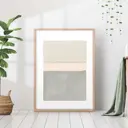 Постер 28 картин "Абстракция бежевые полосы" 50x40 см в тубусе без рамы