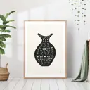 Постер 28 картин "Ваза в этническом стиле" 50x40 см в тубусе без рамы