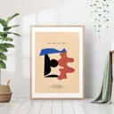 Постер 28 картин "Современная абстракция цветные формы" 50x40 см в тубусе без рамы