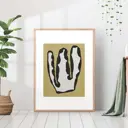 Постер 28 картин "Абстракция кактус минимализм" 70x50 см в тубусе без рамы