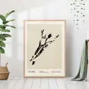 Постер 28 картин "Силуэт брызгами абстракция" 70x50 см в тубусе без рамы