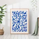 Постер 28 картин "Синяя Абстракция узоры в современном стиле" 70x50 см в тубусе без рамы