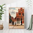 Постер 28 картин "Яна Вермеера Голландия репродукция" 50x40 см в тубусе без рамы