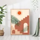 Постер 28 картин "Южный город в стиле бохо" 70x50 см в тубусе без рамы