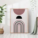 Постер 28 картин "Абстракция линии и формы минимализм" 70x50 см в тубусе без рамы