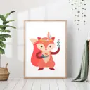 Постер 28 картин "Лиса бохо" 50x40 см в тубусе без рамы