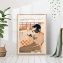 Постер 28 картин "Ретро афиша девушка" 50x40 см в тубусе без рамы