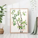 Постер 28 картин "Цветущая яблоня" 70x50 см в тубусе без рамы