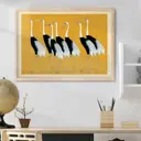 Постер 28 картин "Японские журавли" 70x50 см в тубусе без рамы