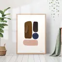 Постер 28 картин "Абстракция баланс" 50x40 см в тубусе без рамы