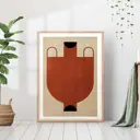 Постер 28 картин "Абстракция темная ваза репродукция" 50x40 см в тубусе без рамы