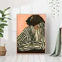 Постер 28 картин "Девушка в пижаме репродукция" 50x40 см в тубусе без рамы