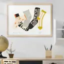 Постер 28 картин "Носки репродукция" 50x40 см в тубусе без рамы