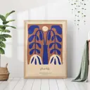 Постер 28 картин "Абстракция растение репродукция" 70x50 см в тубусе без рамы