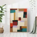 Постер 28 картин "Абстракция цветная" 70x50 см в тубусе без рамы