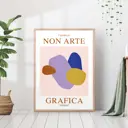 Постер 28 картин "Абстракция афиша графика" 50x40 см в тубусе без рамы