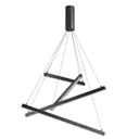 Светильник подвесной светодиодный ODEON LIGHT 3860_48B Cometa 2 м² нейтральный белый свет цвет черный